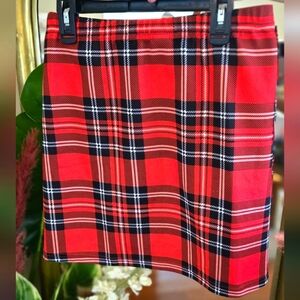 NEW Plaid Slit Thigh Mini Skirt